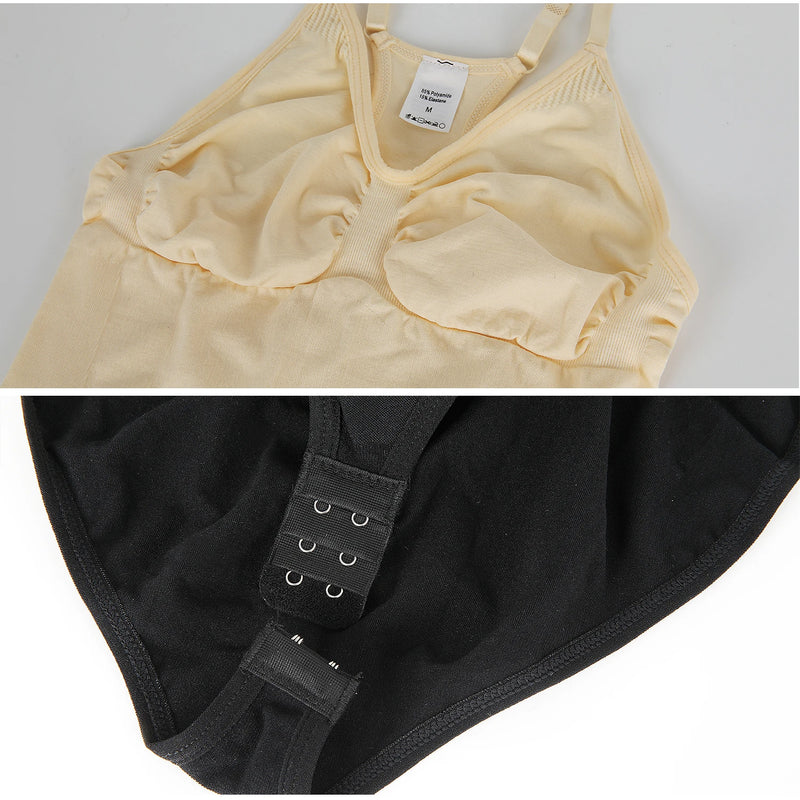 Bodysuits de camisola sem costura para mulheres, controle de barriga
